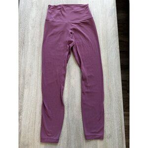 Lululemon Align Pant 25" Size 4 in Pink Mauve Buttery Soft Yoga Comfy Stretch